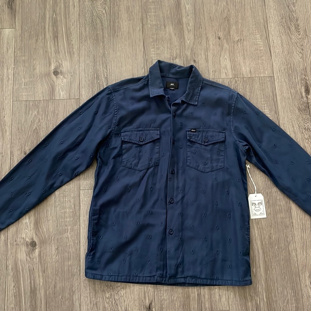 OBEY medium button down shirt